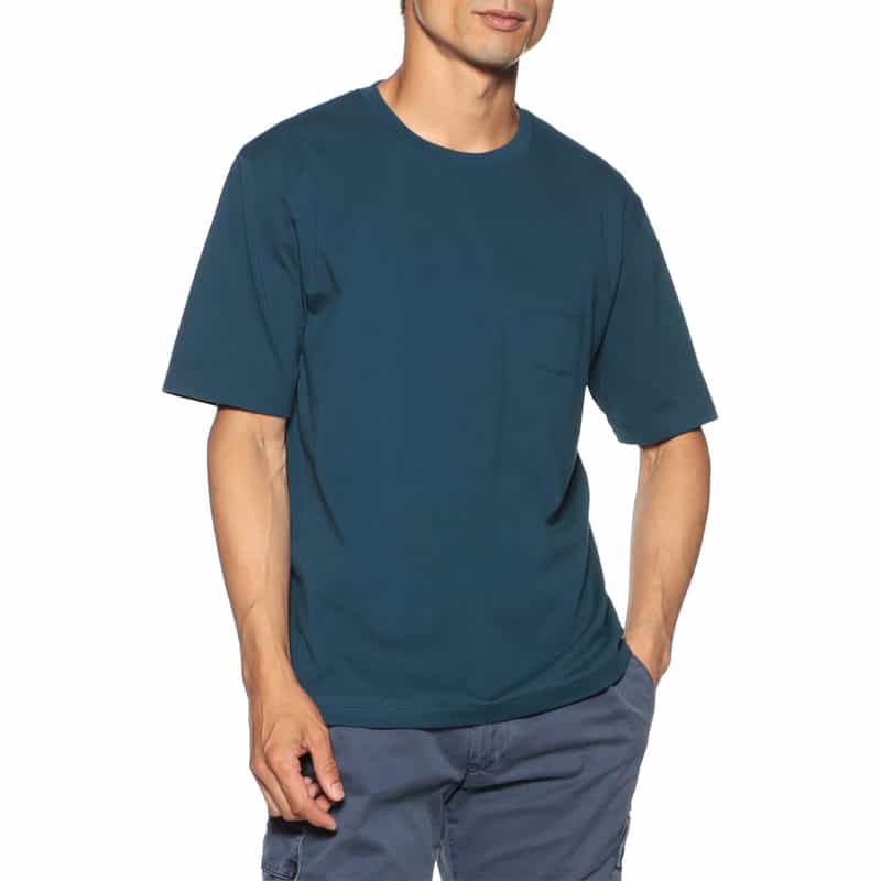 BARNEYS NEW YORK ドライタッチクルーネックカットソー BLUE