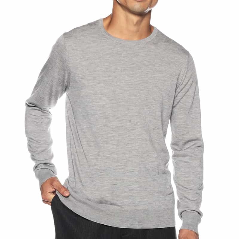 BARNEYS NEW YORK アラシャンカシミヤニットプルオーバー LIGHT GRAY