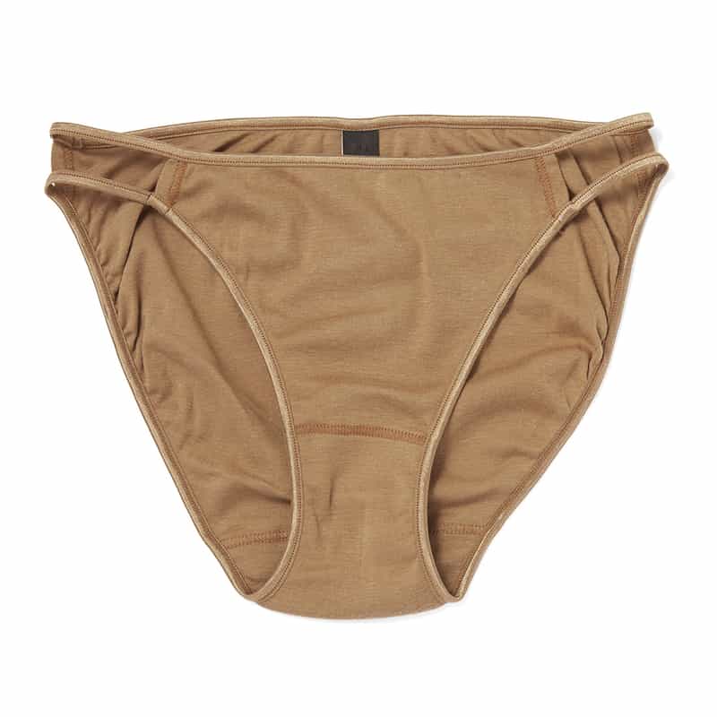 SOUPLE LUZ Wストラップショーツ BROWN