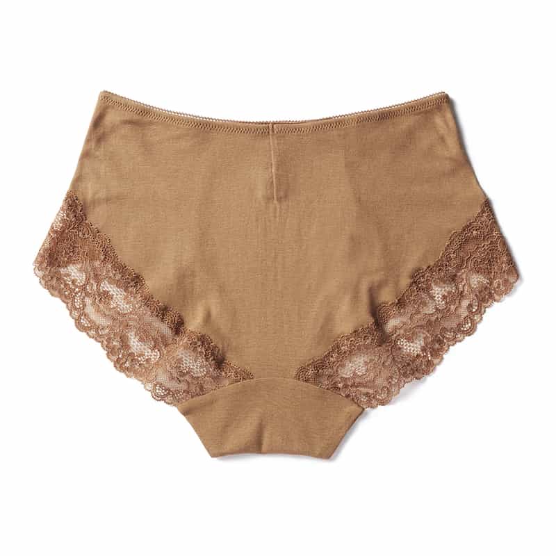 SOUPLE LUZ バックレースショーツ BROWN