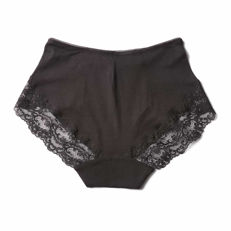 SOUPLE LUZ バックレースショーツ BLACK