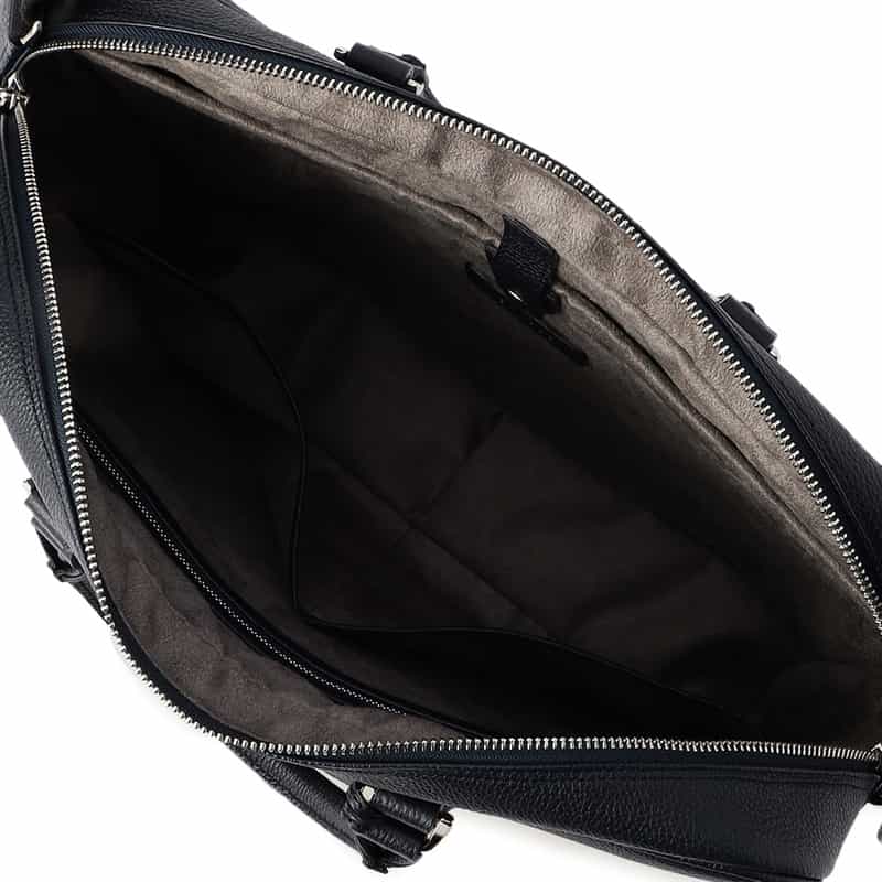 BARNEYS NEW YORK レザーブリーフケース NAVY