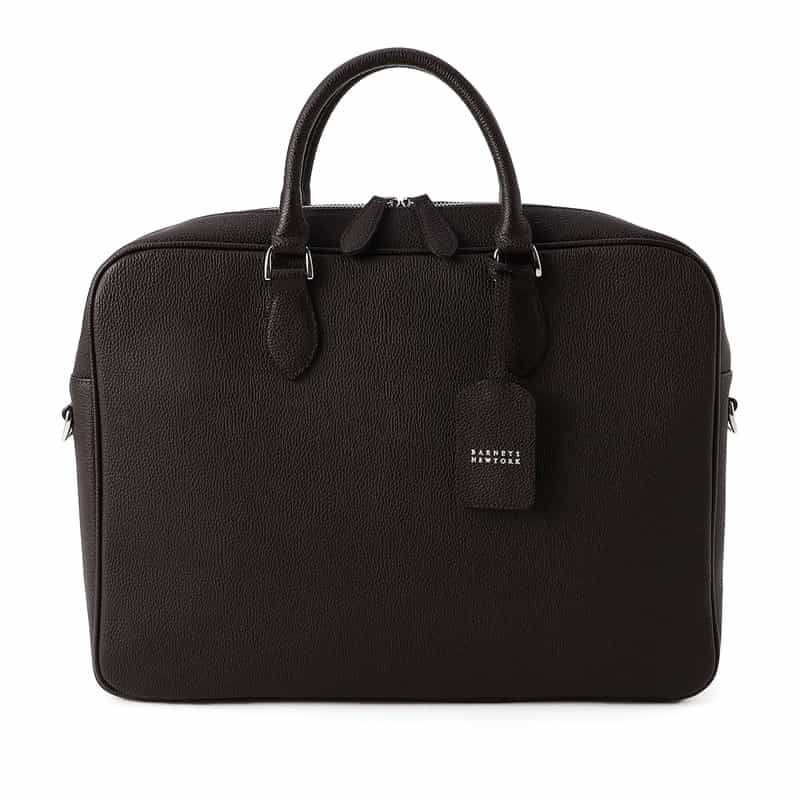 BARNEYS NEW YORK レザーブリーフケース DARK BROWN