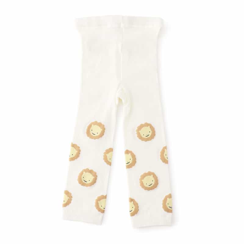 BARNEYS NEW YORK ライオンプリントレギンス IVORY