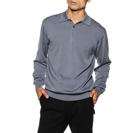 海島綿長袖ニットポロシャツ（2156432）｜BARNEYS NEW YORK
