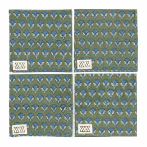 ナプキン　4枚セット(カーキ)