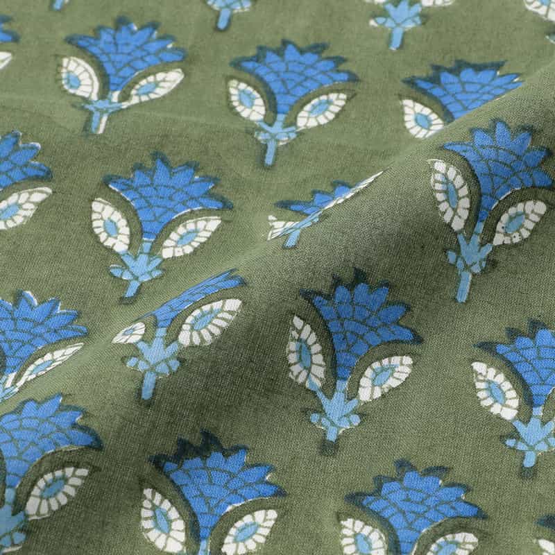 SZ BLOCKPRINTS ナプキン　4枚セット(カーキ) KHAKI