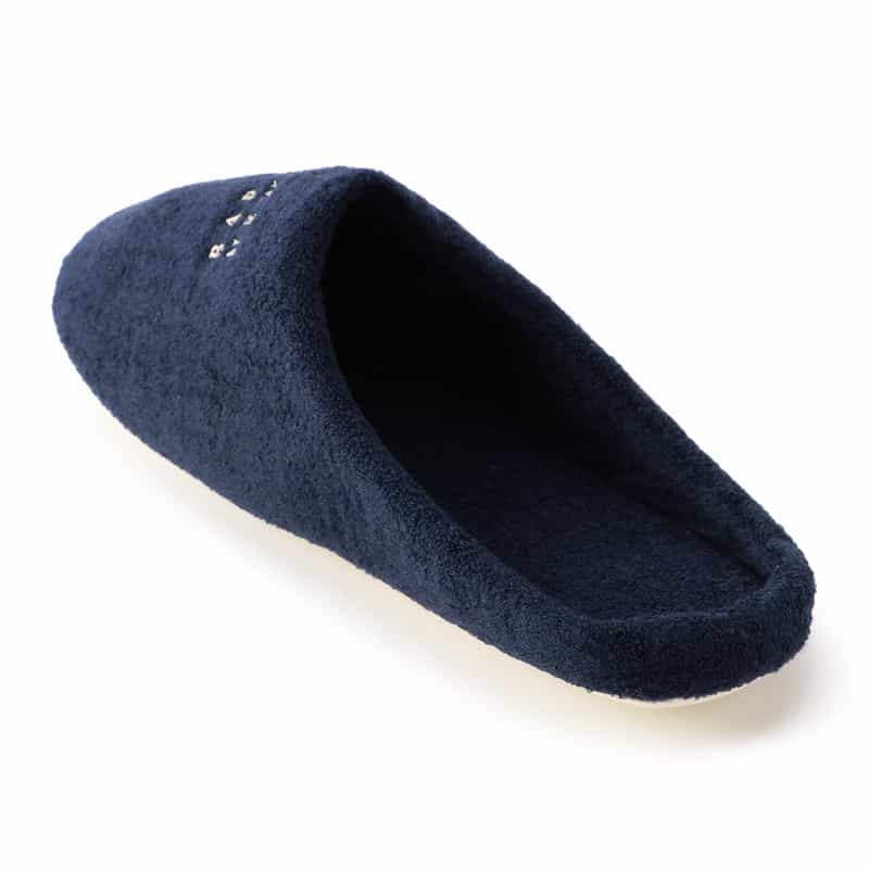 BARNEYS NEW YORK パイル地ルームシューズ NAVY