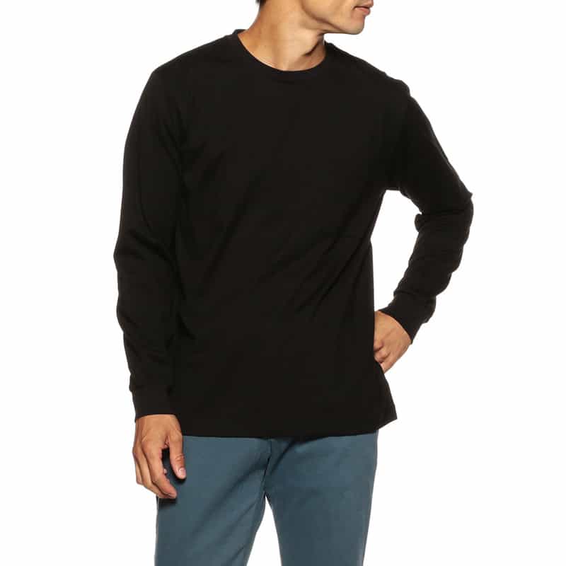 BARNEYS NEW YORK ロングスリーブポケットTシャツ BLACK