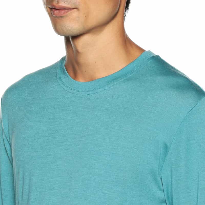 BARNEYS NEW YORK ウォッシャブルウールロングスリーブカットソー BLUE