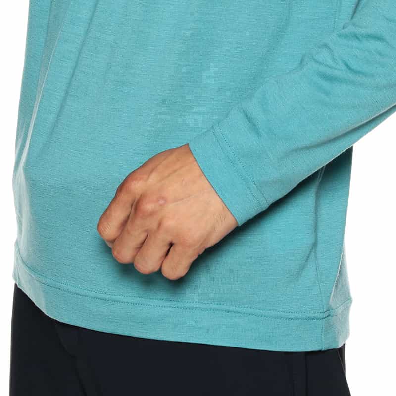 BARNEYS NEW YORK ウォッシャブルウールロングスリーブカットソー BLUE