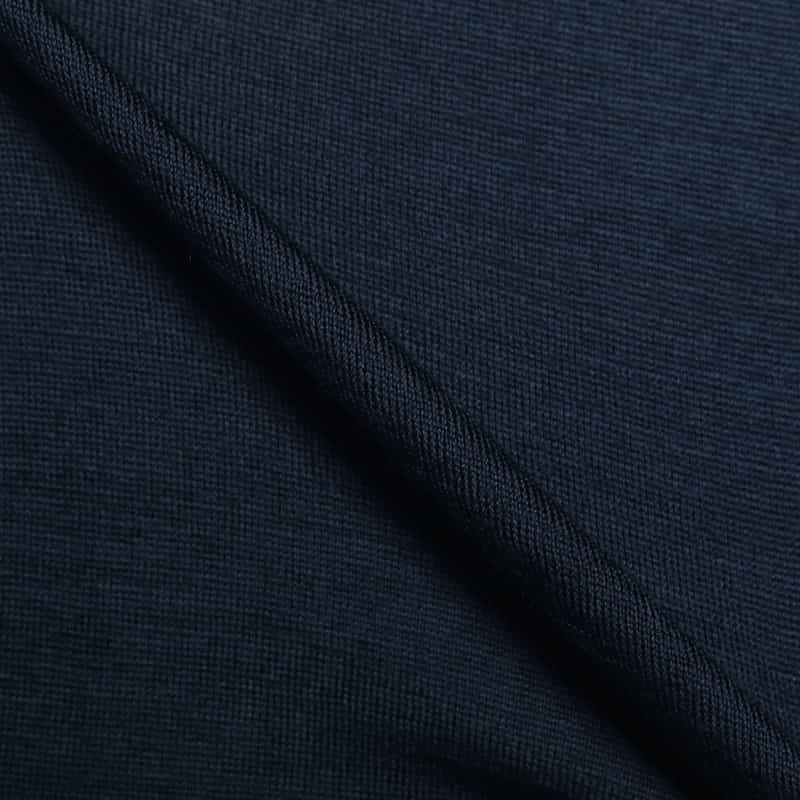 BARNEYS NEW YORK ウォッシャブルウールロングスリーブカットソー NAVY