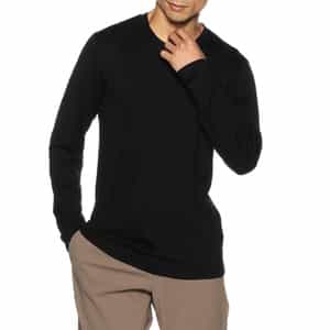 ウォッシャブルウールロングスリーブカットソー