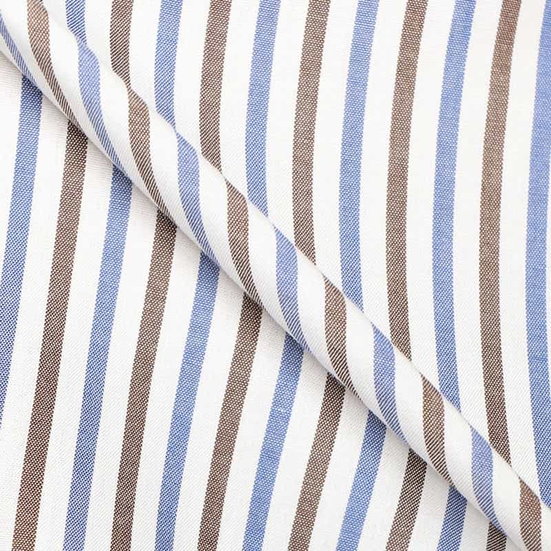 BARNEYS NEW YORK ストライプ柄ボタンダウンシャツ BLUE