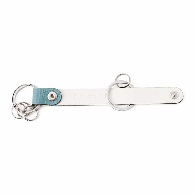 BARNEYS NEW YORK ダブルリングキーホルダー LIGHT BLUE