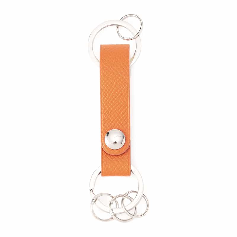 BARNEYS NEW YORK ダブルリングキーホルダー ORANGE
