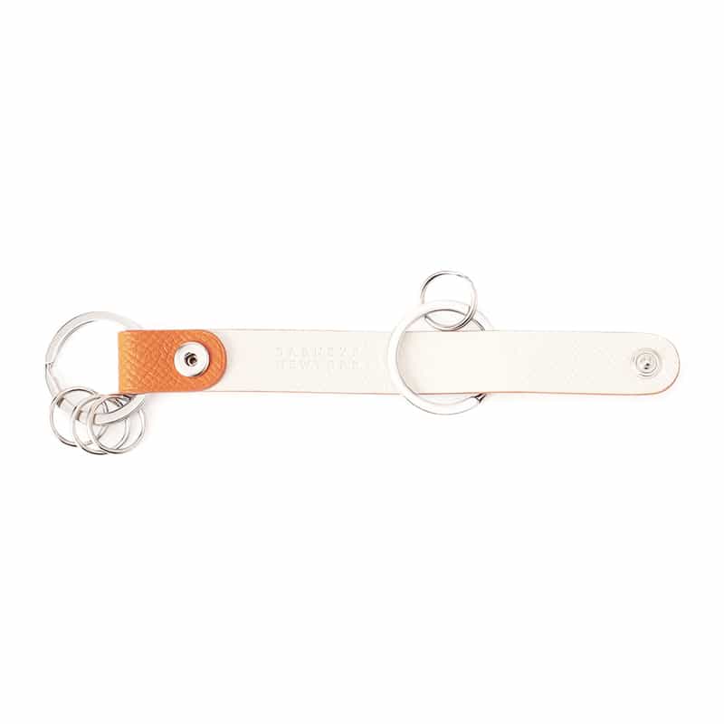 BARNEYS NEW YORK ダブルリングキーホルダー ORANGE
