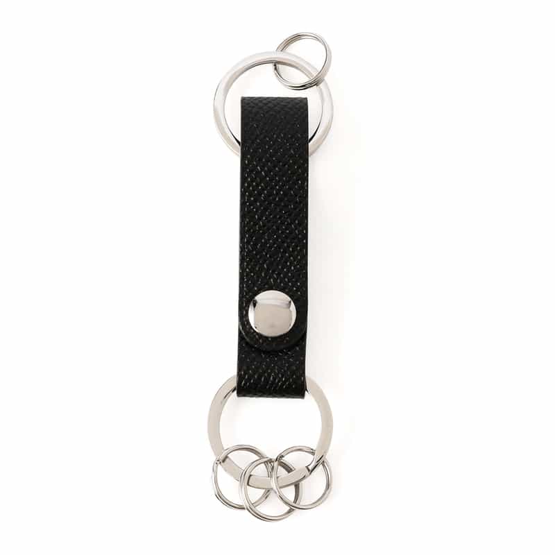 BARNEYS NEW YORK ダブルリングキーホルダー BLACK