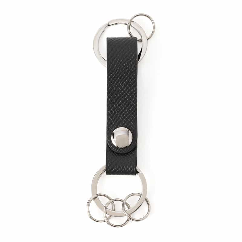 BARNEYS NEW YORK ダブルリングキーホルダー DARK GRAY