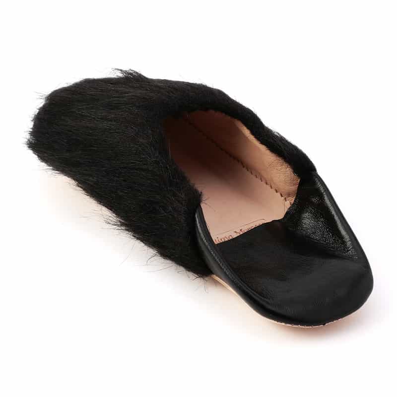 FATIMA MOROCCO バブーシュ BLACK