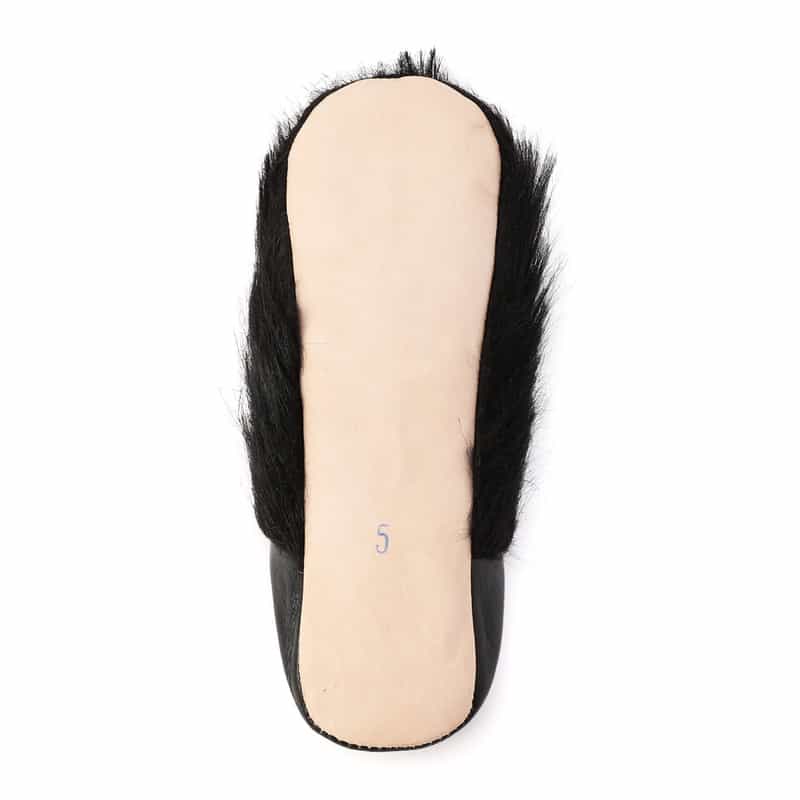 FATIMA MOROCCO バブーシュ BLACK