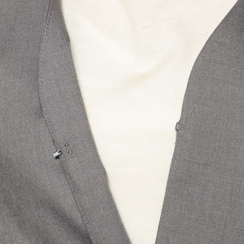 BARNEYS NEW YORK ウォッシャブルセットアップVネックジャケット GRAY