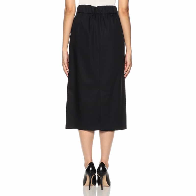 BARNEYS NEW YORK ウォッシャブルセットアップスカート NAVY