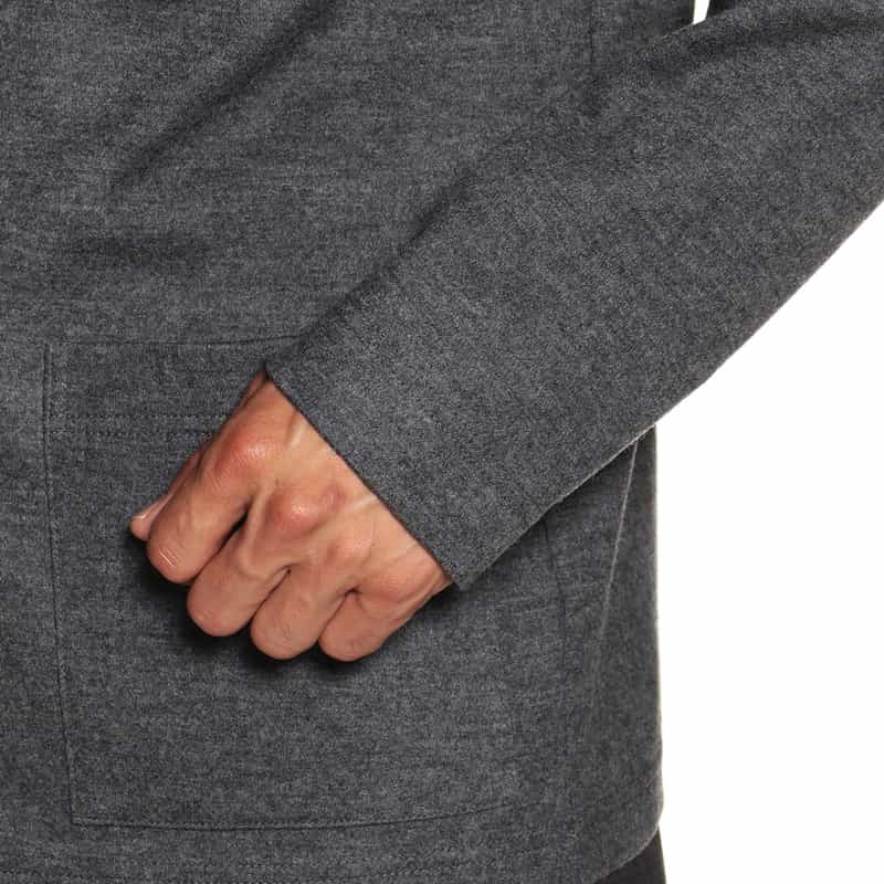 BARNEYS NEW YORK 圧縮ウールカーディガン DARK GRAY