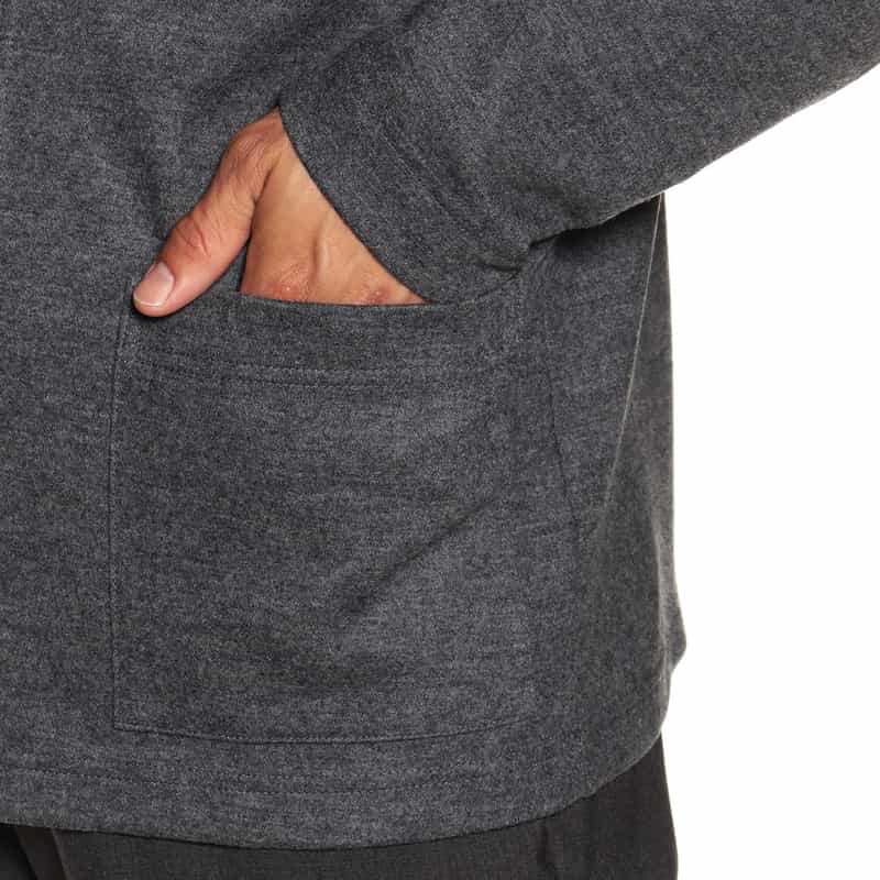 BARNEYS NEW YORK 圧縮ウールカーディガン DARK GRAY