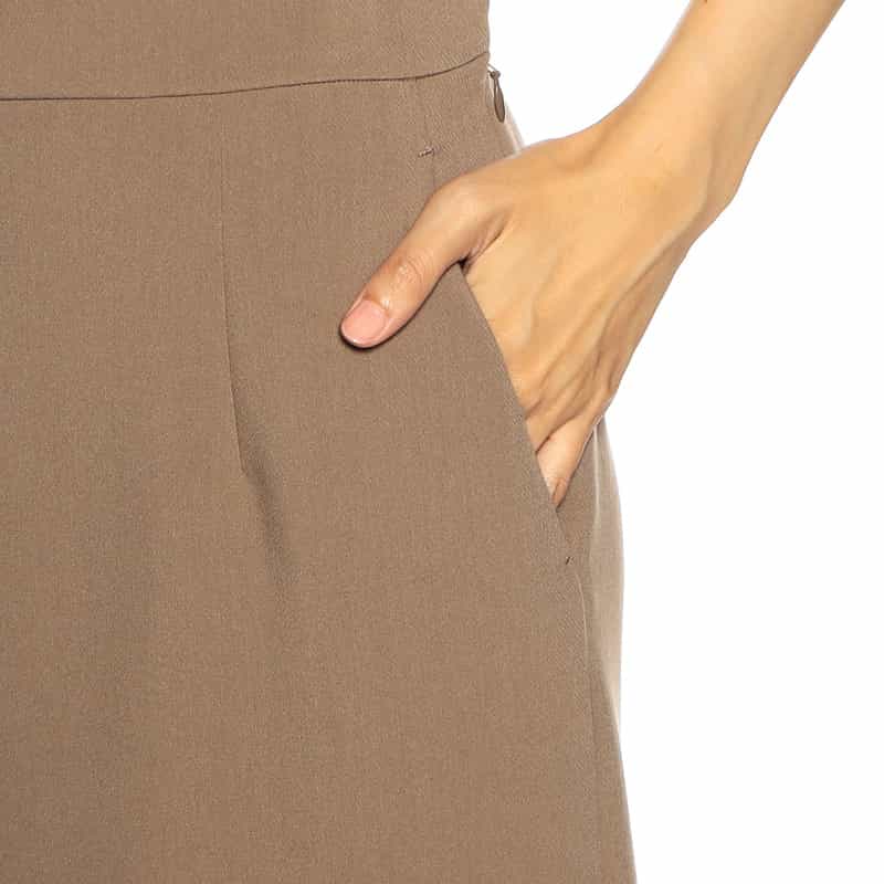 BARNEYS NEW YORK ウォッシャブルロングスカート BEIGE