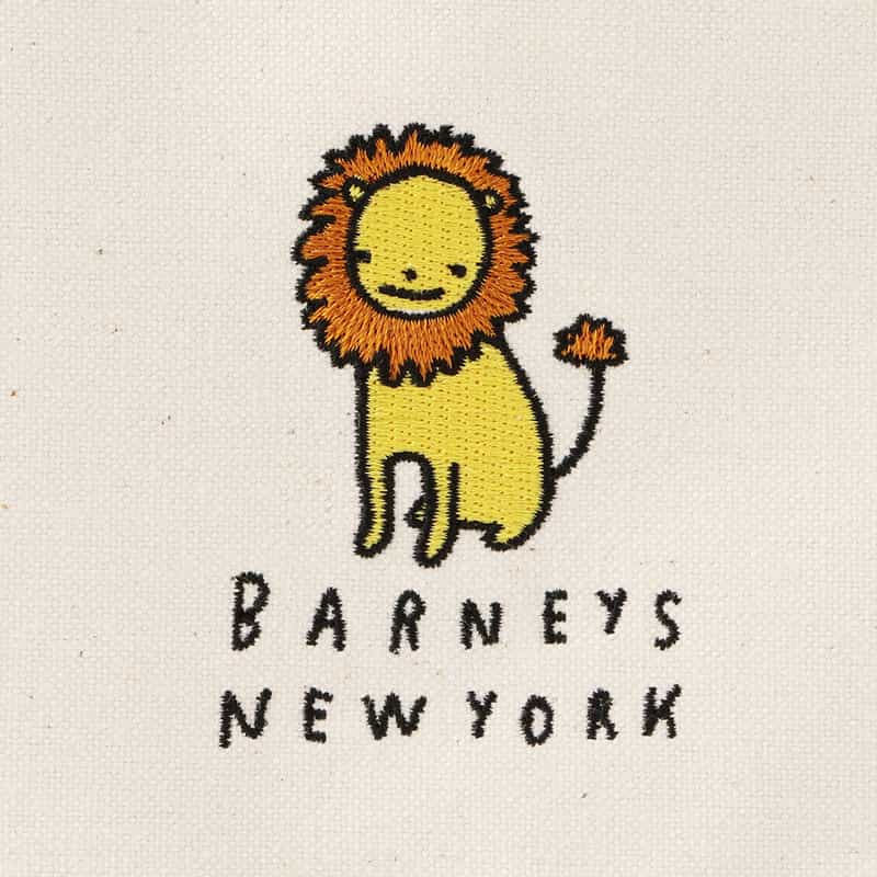 BARNEYS NEW YORK ライオンキャンバス母子手帳ケース NAVY