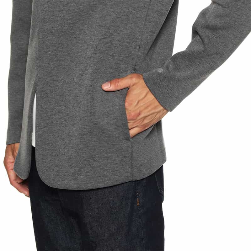 GIM バーニーズ ニューヨーク限定ネオプレーンノーカラージャケット GRAY