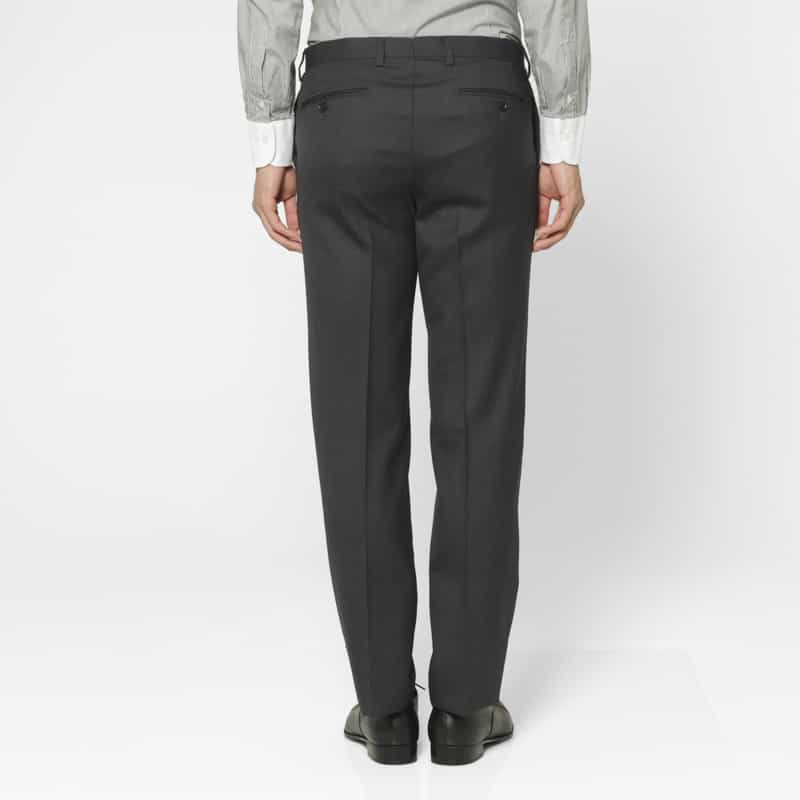 BARNEYS NEW YORK サキソニー素材スーツ DARK GRAY