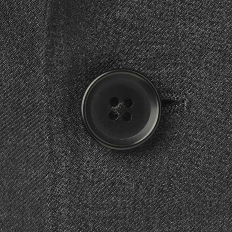 BARNEYS NEW YORK サキソニー素材スーツ DARK GRAY