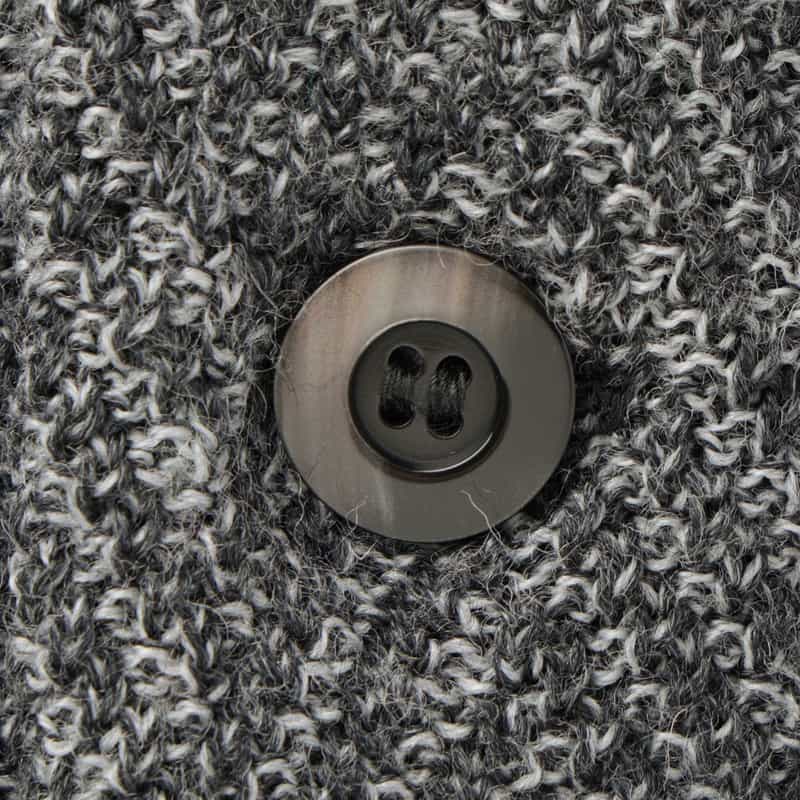 BARNEYS NEW YORK ヘリンボーン柄ノーカラージャケット GRAY