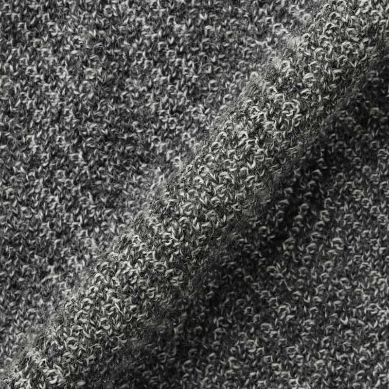BARNEYS NEW YORK ヘリンボーン柄ノーカラージャケット GRAY