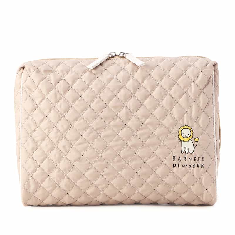 BARNEYS NEW YORK ライオンキルティングポーチ BEIGE