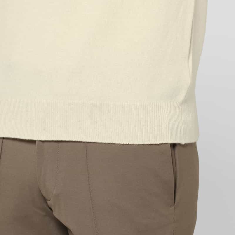 BARNEYS NEW YORK カシミヤ100％クルーネックニットプルオーバー WHITE