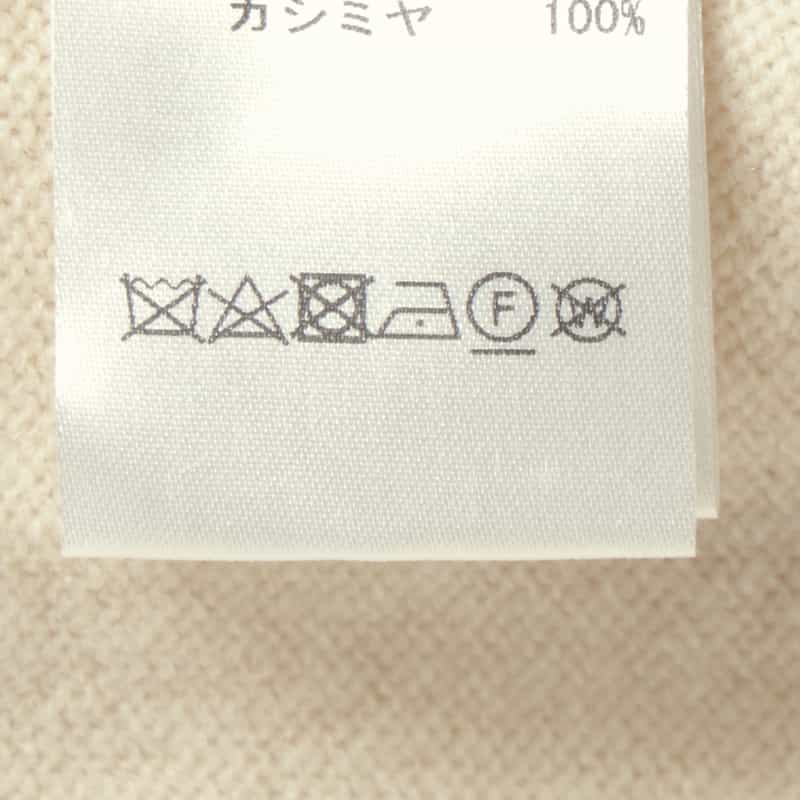 BARNEYS NEW YORK カシミヤ100％クルーネックニットプルオーバー WHITE