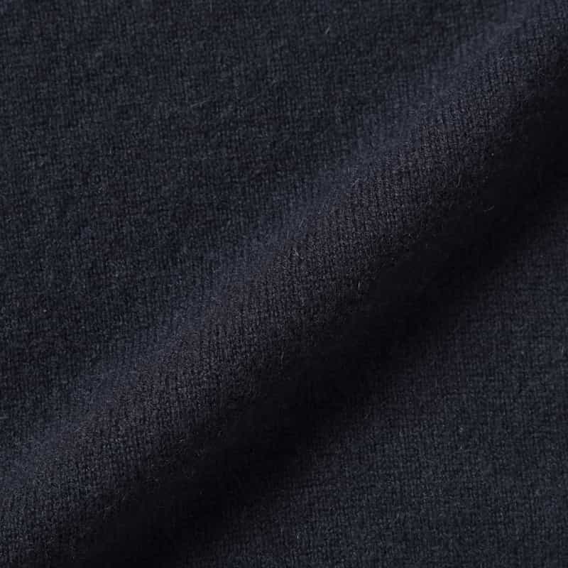 BARNEYS NEW YORK カシミヤ100％クルーネックニットプルオーバー NAVY