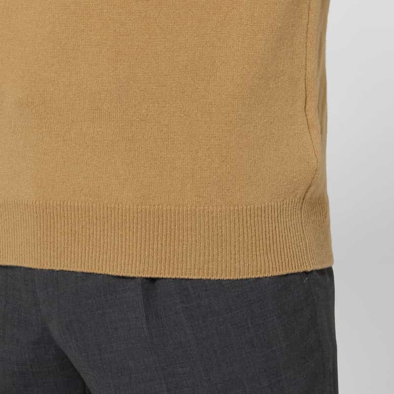BARNEYS NEW YORK カシミヤ100％タートルネックニットプルオーバー CAMEL