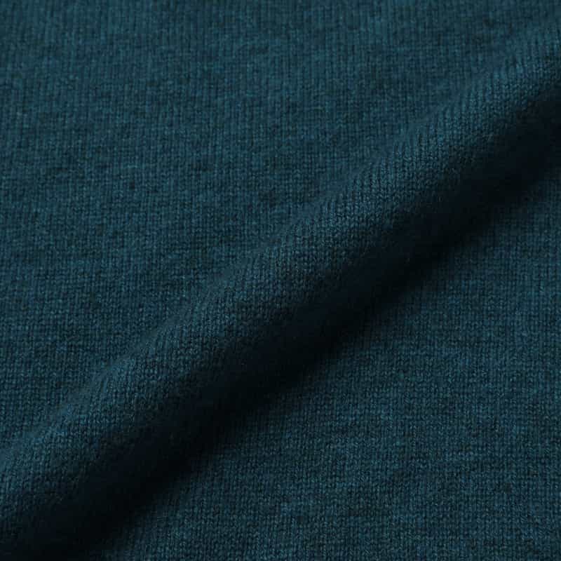 BARNEYS NEW YORK カシミヤ100％タートルネックニットプルオーバー BLUE