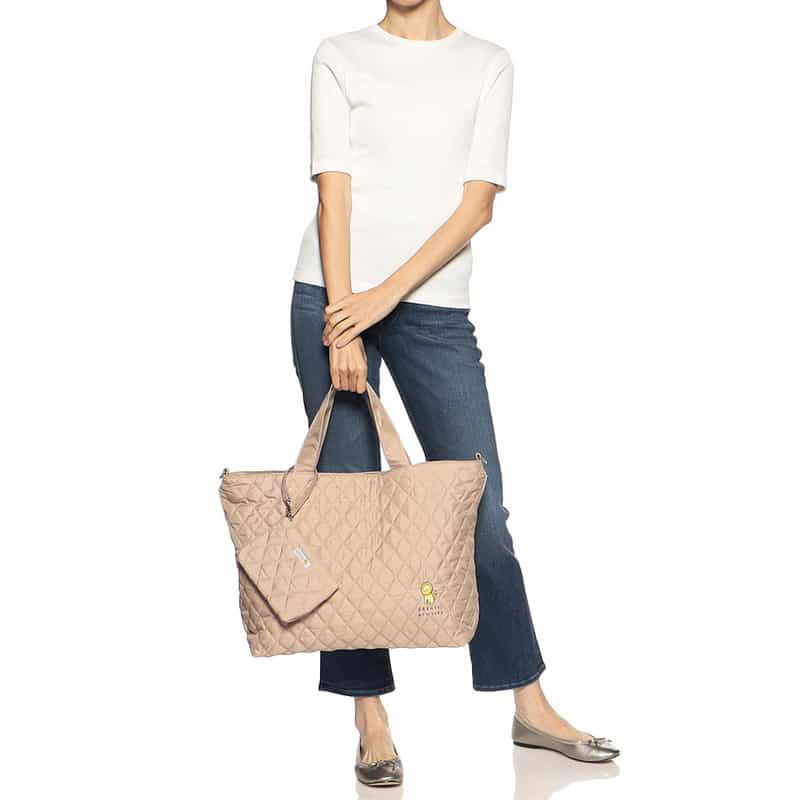 BARNEYS NEW YORK ライオンキルティングマザートートバッグ BEIGE