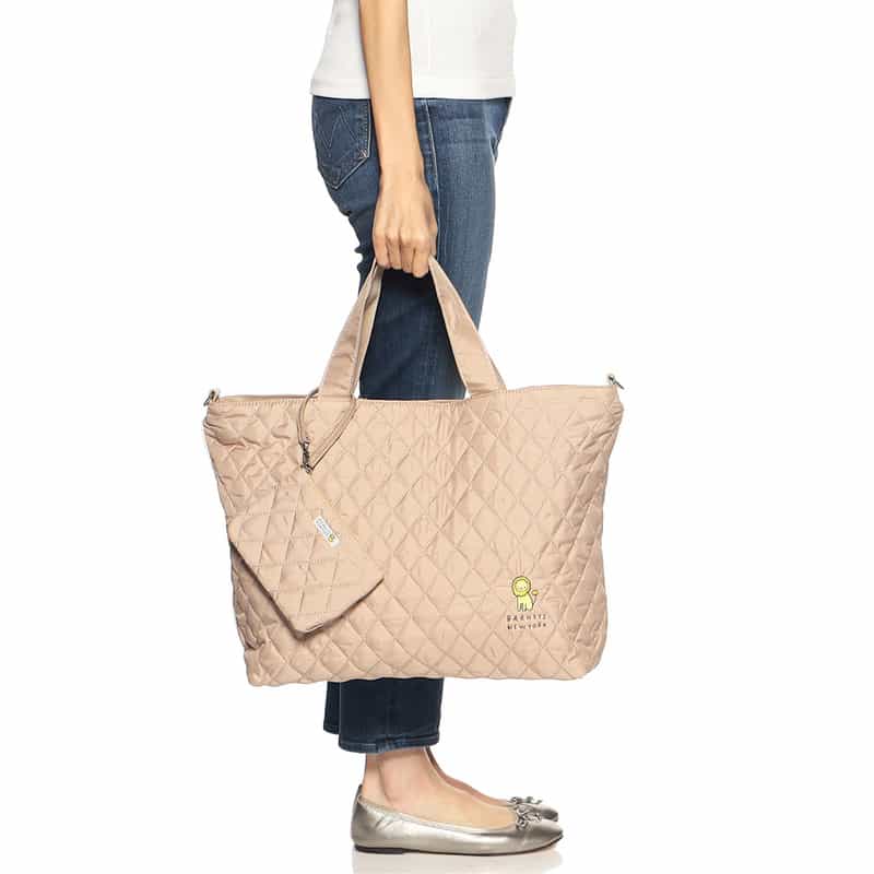 BARNEYS NEW YORK ライオンキルティングマザートートバッグ BEIGE