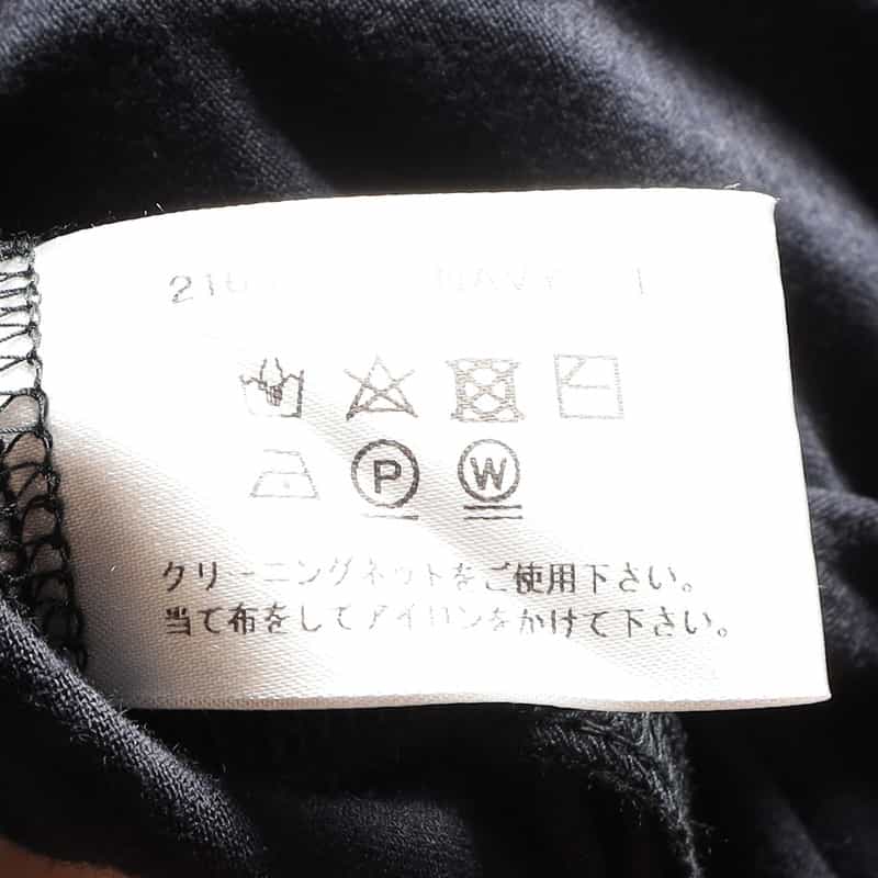 BARNEYS NEW YORK ウォッシャブルウールジャージーダブルジップパーカー NAVY