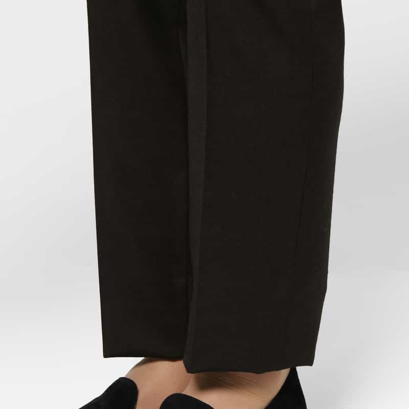 BARNEYS NEW YORK ウールフランネル素材ストレートパンツ DARK GRAY