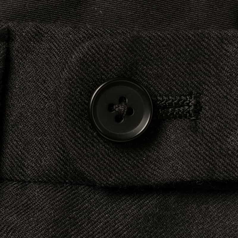 BARNEYS NEW YORK ウールフランネル素材ストレートパンツ DARK GRAY