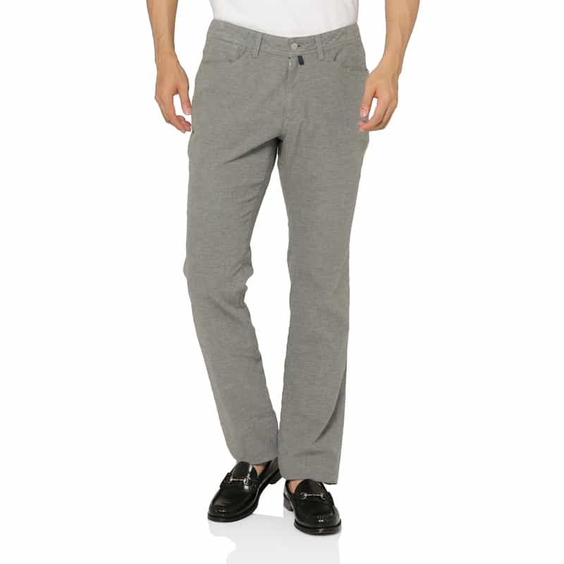 BARNEYS NEW YORK モールスキン生地ストレッチパンツ GRAY