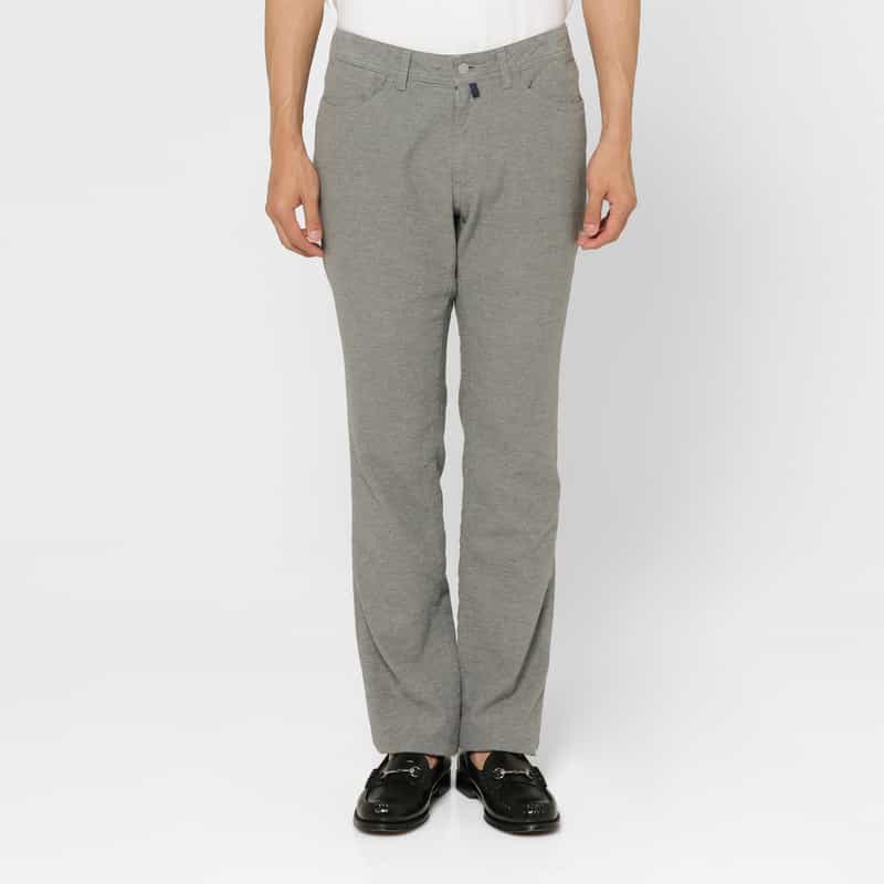 BARNEYS NEW YORK モールスキン生地ストレッチパンツ GRAY