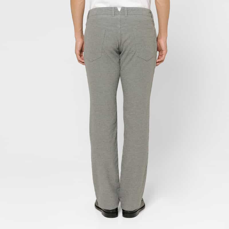 BARNEYS NEW YORK モールスキン生地ストレッチパンツ GRAY